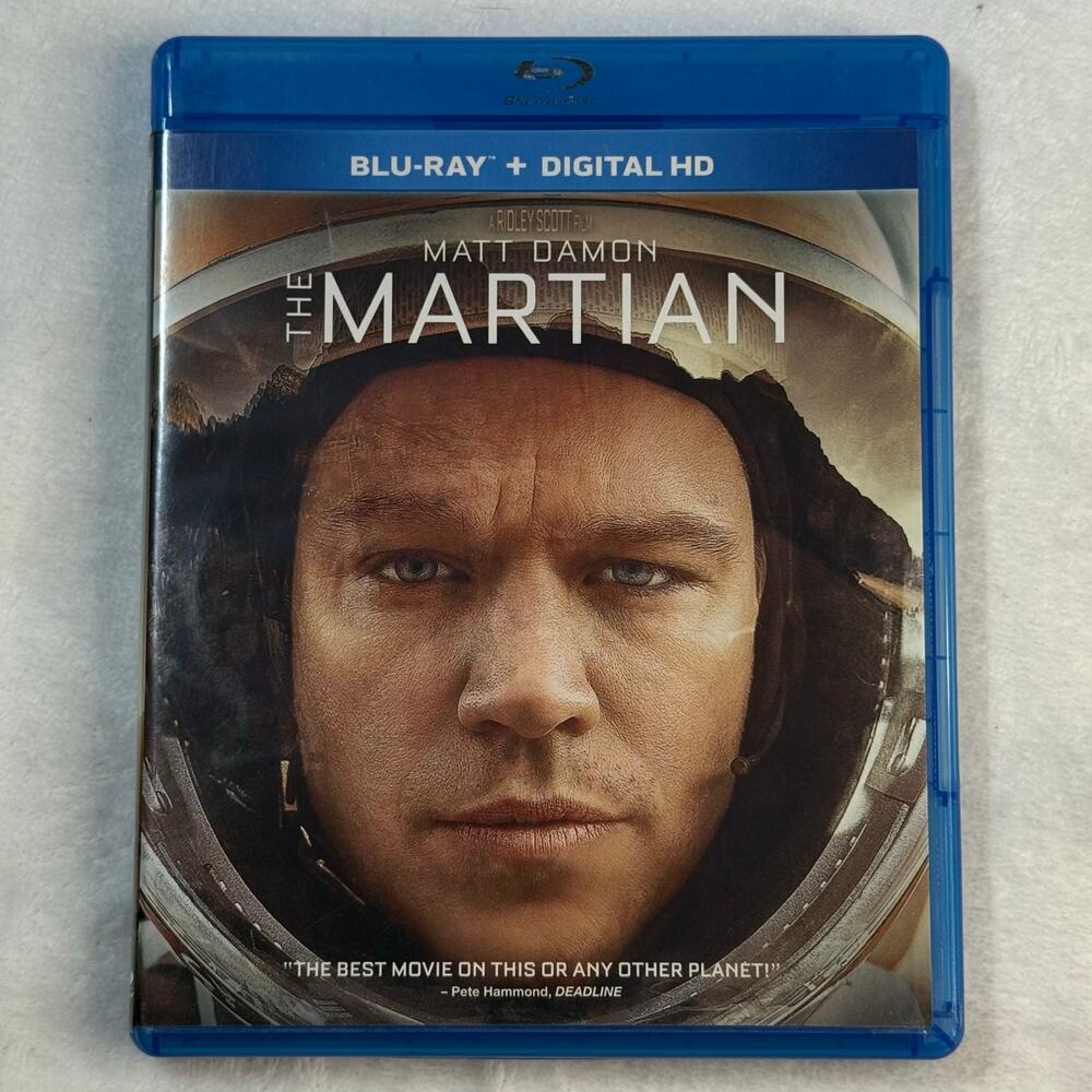 The Martian Blu-ray + Digital HD (2015) Matt‎ Damon Sci-Fi Survival Film